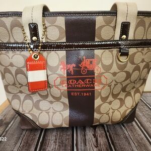 Coach Signature Brown Tote Bag